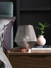 Grey Battery Operated Tapered Ambient Lamp - Image 2 of 6