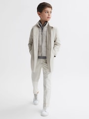 Reiss Stone Perrin Junior Trench With Funnel-Neck Insert - Image 1 of 7