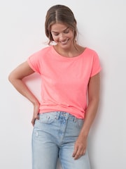 Green/Pink/Animal 100% Cotton Cap Sleeve T-Shirts 3 Pack - Image 2 of 10