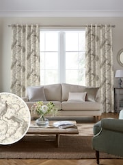 Laura Ashley Natural Belvedere Made to Measure Curtains - Image 2 of 9