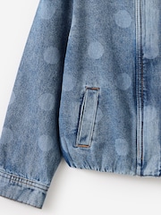 Cotton On Blue Funnel Neck Denim Jacket - Image 3 of 3