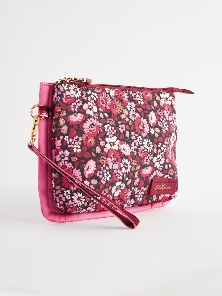 Cath Kidston Pink/Red Double Pouch Bag - Image 1 of 7