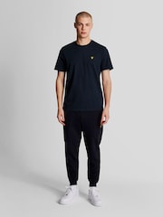 Lyle & Scott Navy Crew Neck Cotton T-Shirt - Image 3 of 5