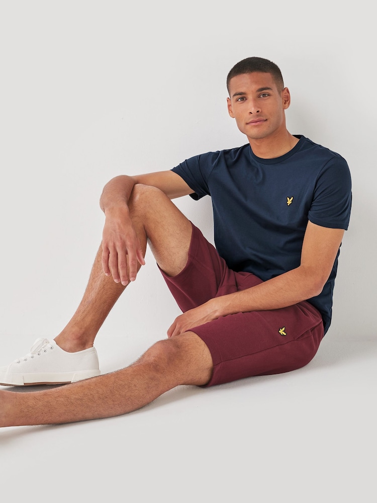 Lyle & Scott Navy Crew Neck Cotton T-Shirt - Image 3 of 3 Lyle & Scott Navy Crew Neck Cotton T-Shirt - Image 3 of 3