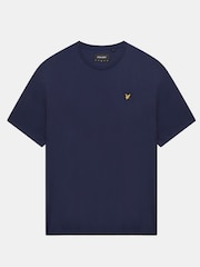 Lyle & Scott Navy Crew Neck Cotton T-Shirt - Image 5 of 5