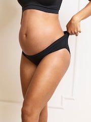 Seraphine X Vogue Williams Black & Praline Underbump Second Skin Briefs 2 Pack - Image 3 of 8