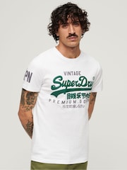 Superdry White Classic Heritage T-Shirt - Image 1 of 10