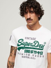 Superdry White Classic Heritage T-Shirt - Image 3 of 10
