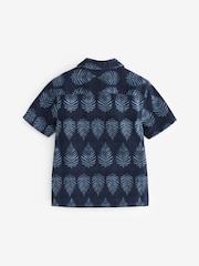 Indigo Blue Short Sleeve Printed Shirt (3-16yrs) - Image 2 of 3