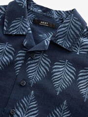 Indigo Blue Short Sleeve Printed Shirt (3-16yrs) - Image 3 of 3