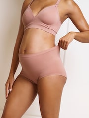 Seraphine X Vogue Williams Black & Praline Boyshort Second Skin Briefs 2 Pack - Image 4 of 8