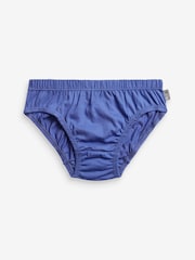 Blue 100% Cotton Briefs 7 Pack (1.5-16yrs) - Image 3 of 7