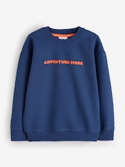 Cotton On Blue Sammy Oversize Fleece Jumper - Image 1 of 1