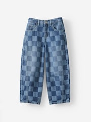 Azul - Vaqueros Denim Unisex de Pernera tipo barril Cotton On - Imagen 1 de 3