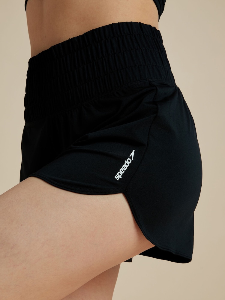 Speedo Black FLU3NTE High Waist Shorts - Image 5 of 5