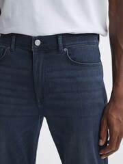 Reiss Indigo Littleton Slim Fit Mid Rise Jeans - Image 4 of 5