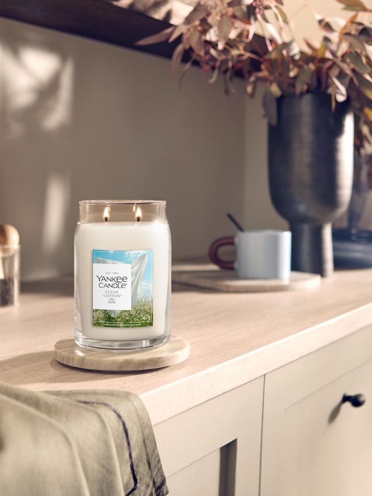 Yankee Candle Clean Cotton Signature Medium Jar Candle - Image 1 of 3