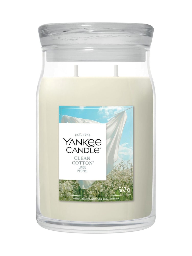 Yankee Candle Clean Cotton Signature Medium Jar Candle - Image 3 of 3