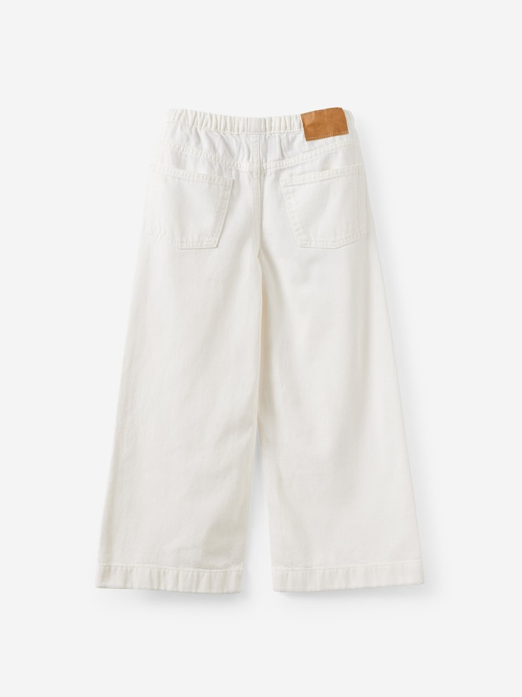 Cotton On White Relaxed Wide Leg Denim Jeans - Image 2 of 3