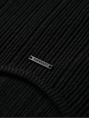 Superdry Black Backless Bodycon Midi Dress - Image 6 of 6