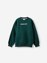 Cotton On Green Sammy Oversize Fleece Jumper - Image 1 of 3