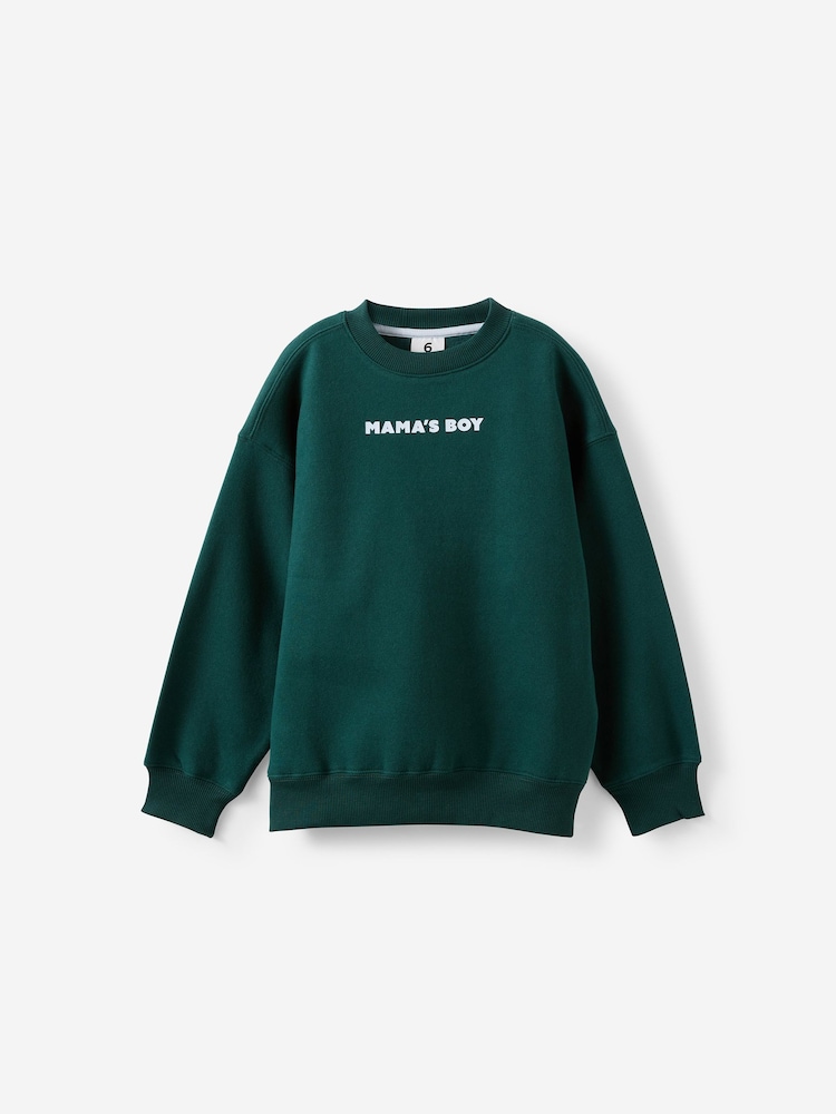 Cotton On Green Sammy Oversize Fleece Jumper - Image 1 of 3 Cotton On Green Sammy Oversize Fleece Jumper - Image 1 of 3