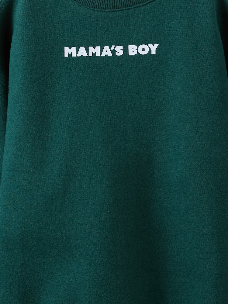 Cotton On Green Sammy Oversize Fleece Jumper - Image 2 of 3 Cotton On Green Sammy Oversize Fleece Jumper - Image 2 of 3