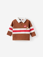 Brun - Polo de rugby Cotton On Ari - Image 1 de 3