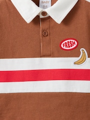 Brun - Polo de rugby Cotton On Ari - Image 2 de 3