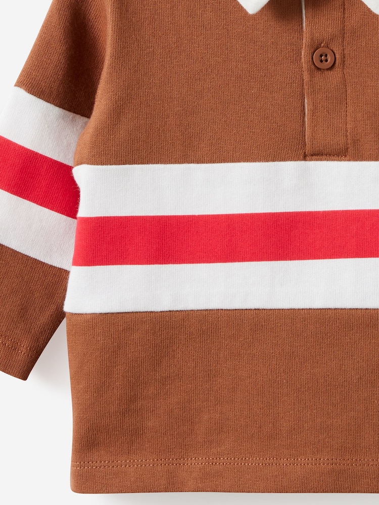 Brun - Polo de rugby Cotton On Ari - Image 3 de 3