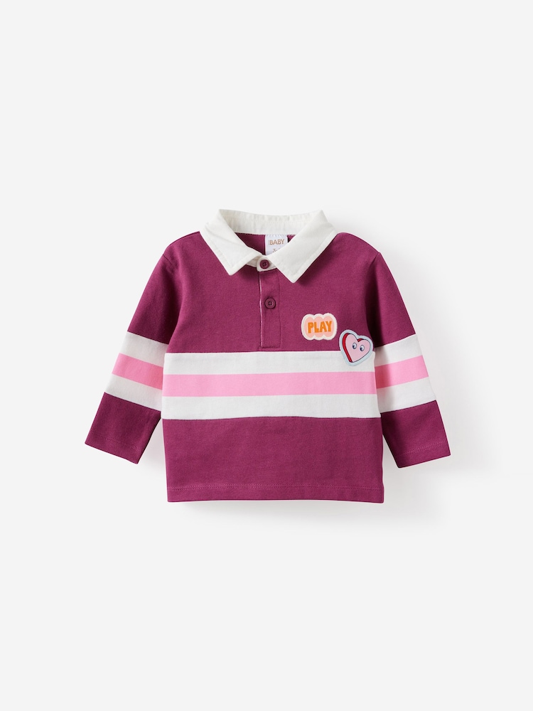 Rouge - Polo de rugby Cotton On Ari - Image 1 de 3