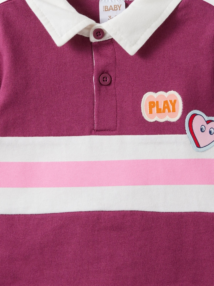 Rouge - Polo de rugby Cotton On Ari - Image 2 de 3