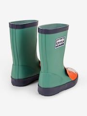 JoJo Maman Bébé Khaki Kids' Fox Wellies - Image 2 of 4