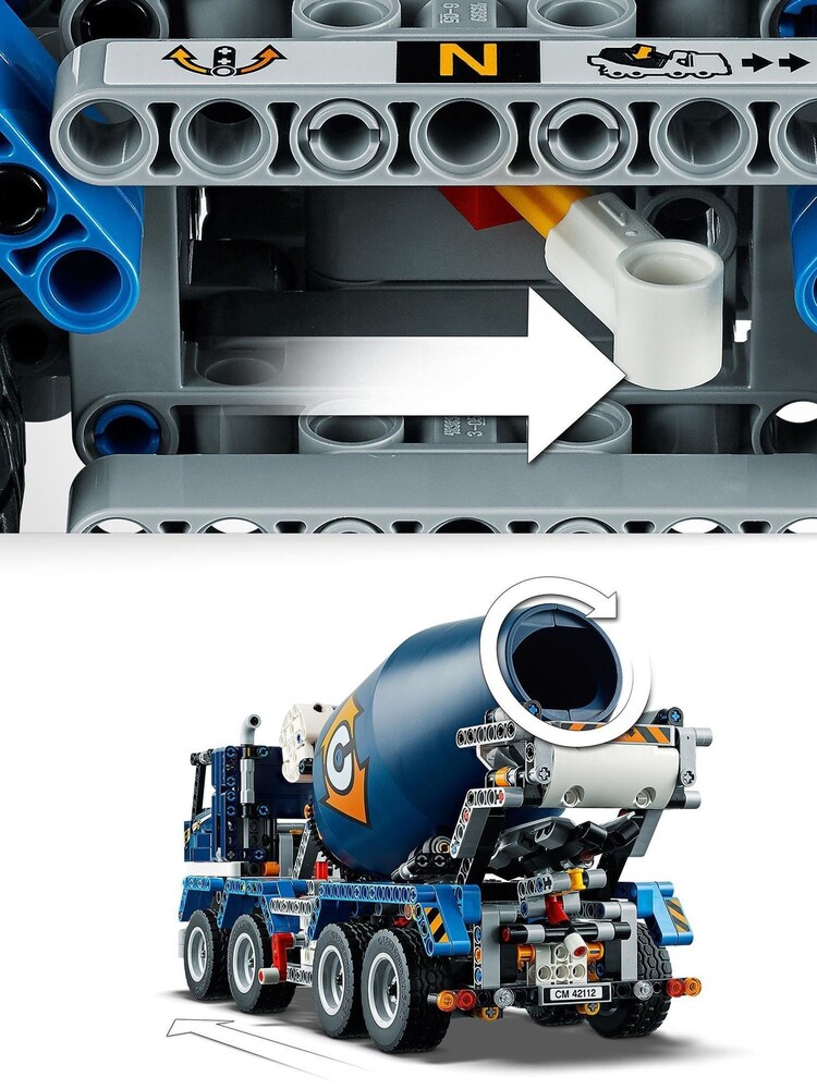 LEGO Technic Concrete Mixer Truck Toy Construction Set 42112 - Image 5 of 9