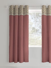 Cortinas com ilhós forrados Catherine Lansfield Kashmir - Imagem 1 de 2