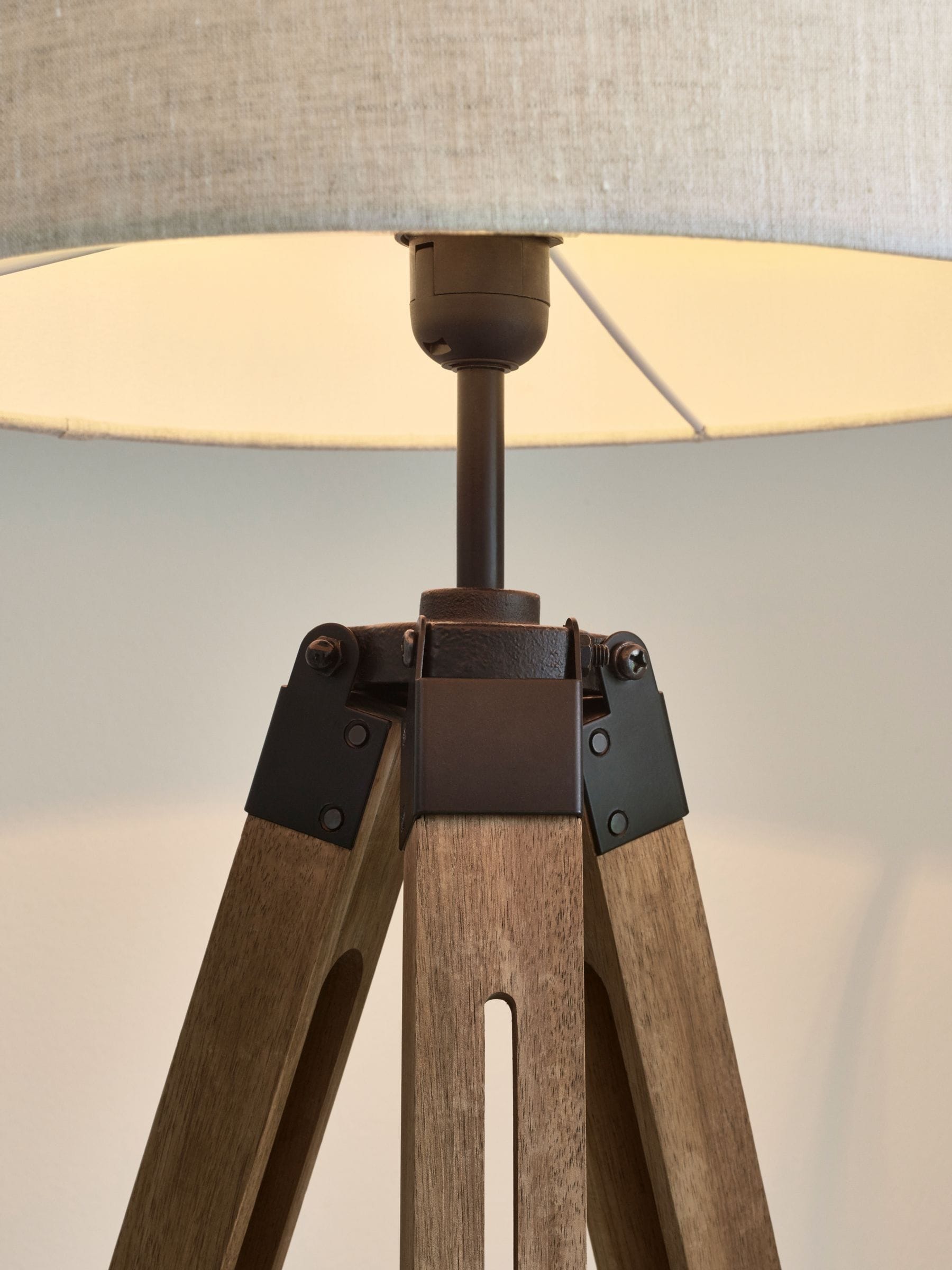 Buy Brown Bronx Wood Tripod Floor Lamp from the Next UK online shop