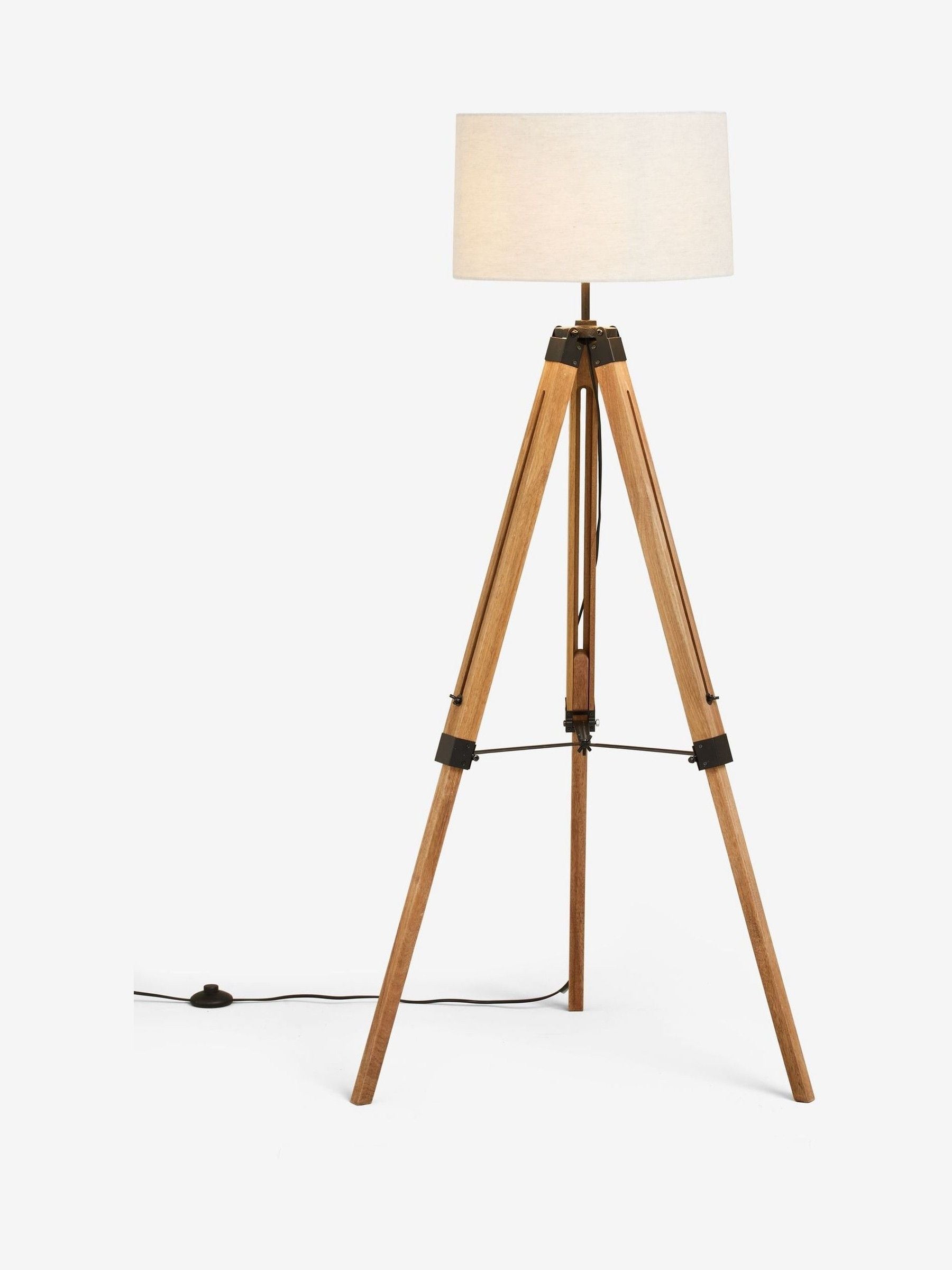 Buy Brown Bronx Wood Tripod Floor Lamp from the Next UK online shop