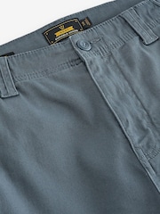Blue Slim Fit Cotton Stretch Cargo Trousers - Image 7 of 9