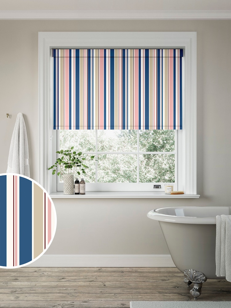 Blue Chindi Made to Measure Roller Blind - Image 1 of 6