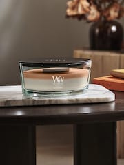 Woodwick Café Macchiato Trilogy Ellipse Candle - Image 1 of 3