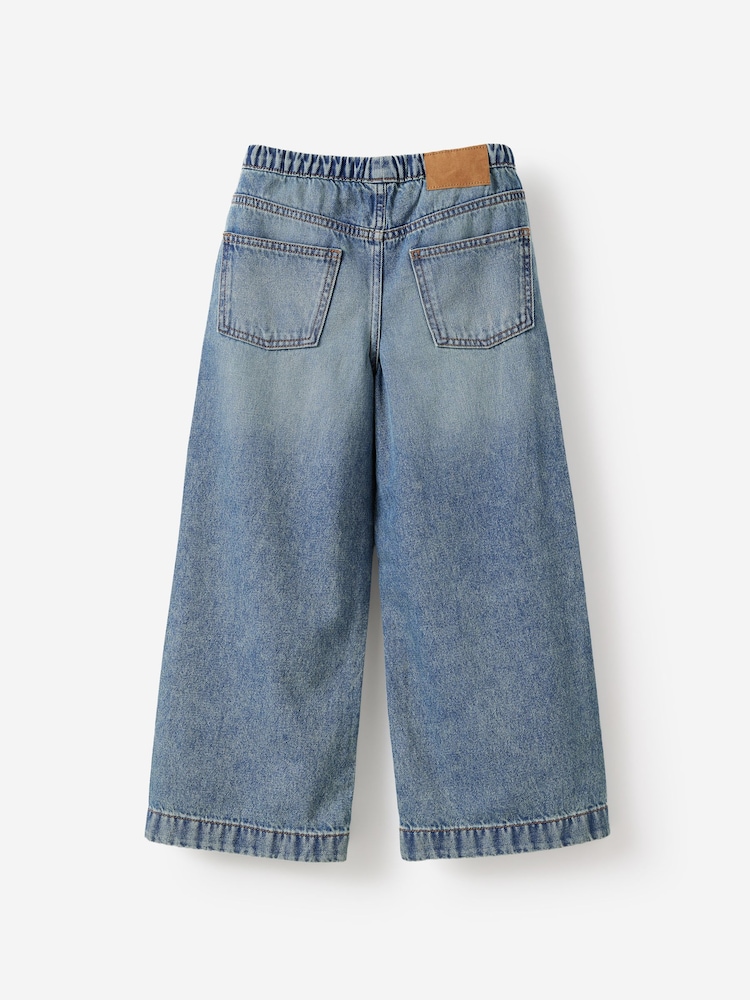 Cotton On Blue Relaxed Wide Leg Denim Jeans - Image 2 of 3