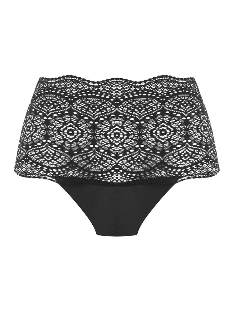 Fantasie Black Brazillian Lace Ease Invisible Stretch Knickers - Image 3 of 3