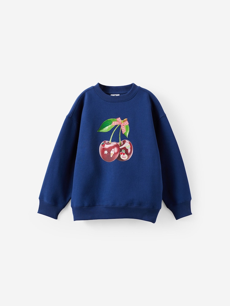 Cotton On Blue Sammy Oversized Fleece Jumper - Image 1 of 3 Cotton On Blue Sammy Oversized Fleece Jumper - Image 1 of 3