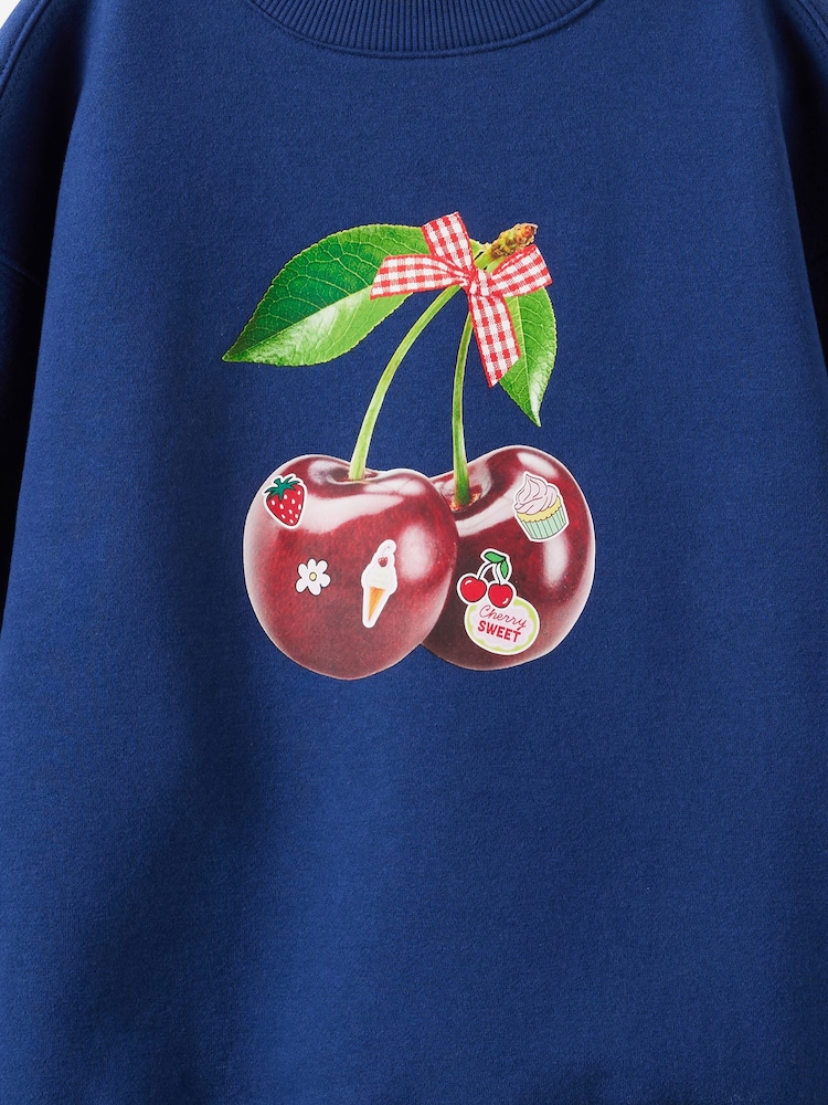 Cotton On Blue Sammy Oversized Fleece Jumper - Image 2 of 3 Cotton On Blue Sammy Oversized Fleece Jumper - Image 2 of 3