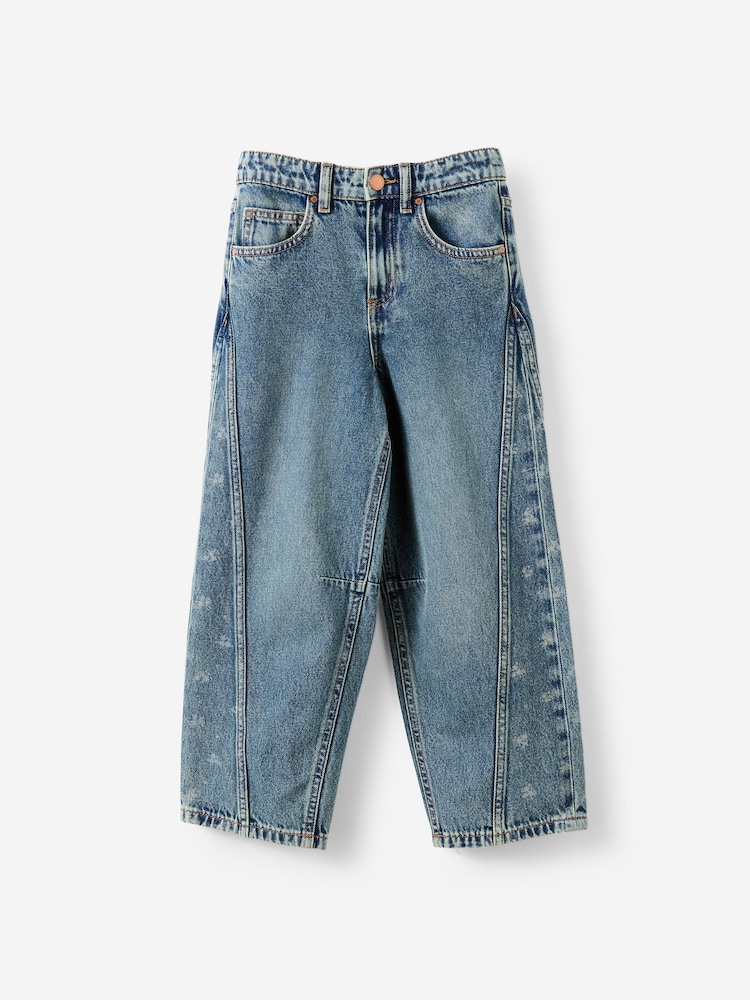 藍色 - Cotton On 中性桶形褲腳牛仔褲 - 圖片 1,共 3 藍色 - Cotton On 中性桶形褲腳牛仔褲 - 圖片 1,共 3