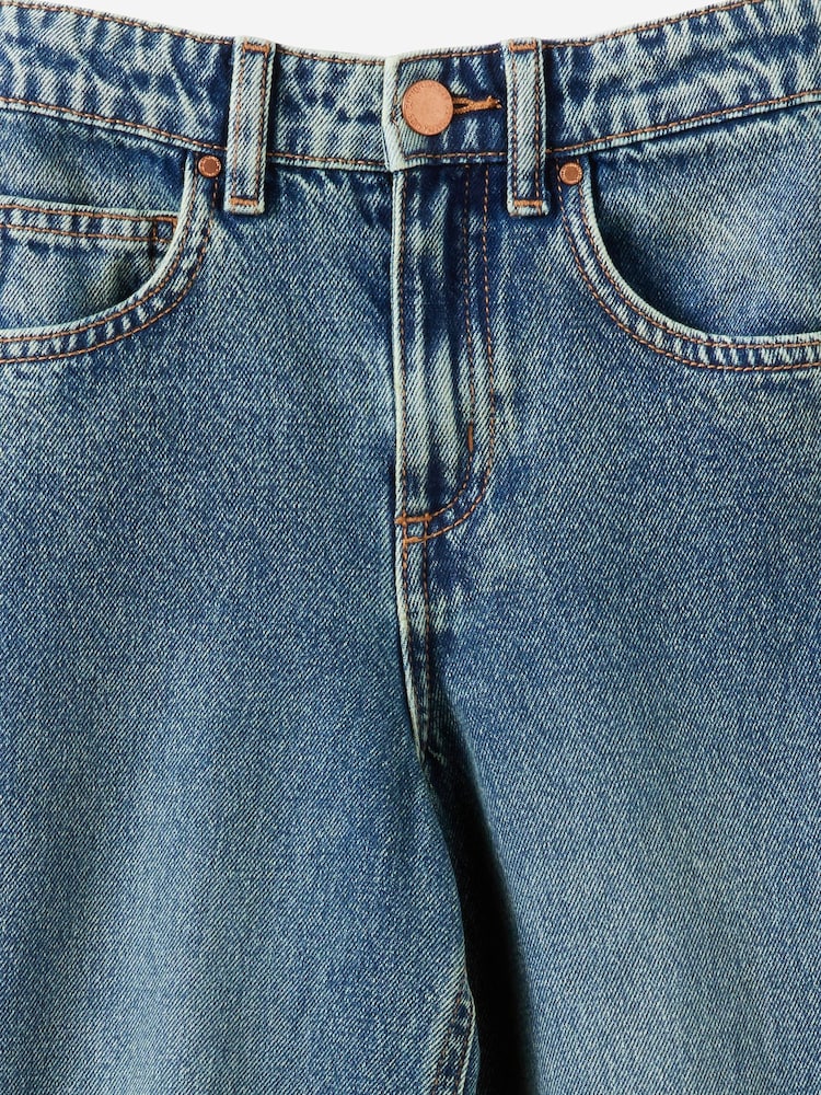 藍色 - Cotton On 中性桶形褲腳牛仔褲 - 圖片 3,共 3 藍色 - Cotton On 中性桶形褲腳牛仔褲 - 圖片 3,共 3