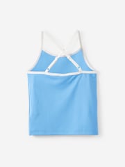 Cotton On Blue Soft Stretch Cross Back Tank Top - Image 2 of 3