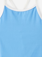 Cotton On Blue Soft Stretch Cross Back Tank Top - Image 3 of 3