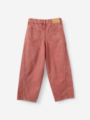 Rojo - Vaqueros Denim Unisex de Pernera tipo barril Cotton On - Imagen 2 de 3