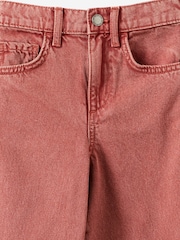 Rojo - Vaqueros Denim Unisex de Pernera tipo barril Cotton On - Imagen 3 de 3